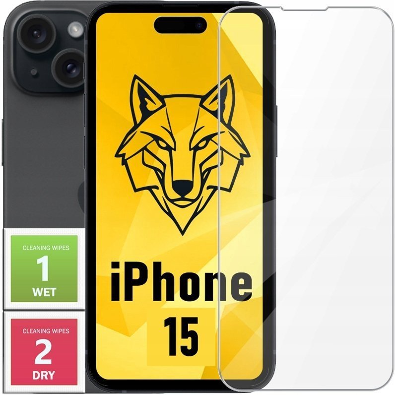 Szkło hartowane do Apple iPhone 15 - Szkiełko ochronne 2.5D, 9H
