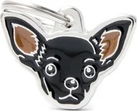 Odblaski i adresówki - Zawieszka Adresówka Identyfikator z grawerem dla psa Chihuahua Black - miniaturka - grafika 1