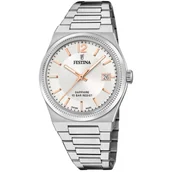 Zegarki damskie - Festina Swiss Made zegarek damski na bransolecie wodoszczelny srebrny 20035/2 - miniaturka - grafika 1