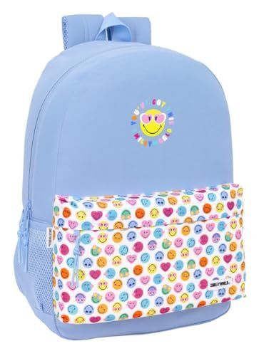 SMILEY WORLD JOYFUL plecak szkolny dla dzieci, idealny dla dzieci w różnym wieku, wygodny i wszechstronny, jakość i wytrzymałość, 30 x 14 x 46 cm, Wielokolorowy, M, Casual