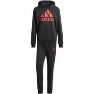 Dresy męskie - Dres męski adidas Big Logo Terry Track Suit czarny IP5553 S - miniaturka - grafika 1