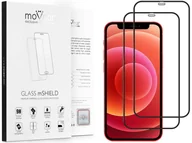 Szkła hartowane na telefon - 2 Szt. | moVear 2.5D Max Matt - Matowe Szkło Hartowane Do Apple Iphone 12 Mini (5.4") Na Cały Ekran | Antyrefleksyjne, Do Etui, Fullglue, 9H - miniaturka - grafika 1