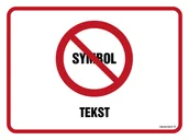 Systemy ekspozycyjne i znaki informacyjne - ZNAK NA ZAMÓWIENIE WZÓR B-017, TS - PŁYTA TD FOTOLUMINESCENCYJNA; (600X450MM) - miniaturka - grafika 1