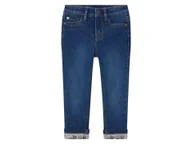 Spodnie i spodenki dla dziewczynek - lupilu® Jeansy dziewczęce z bawełną, skinny fit (98, Niebieski) - miniaturka - grafika 1