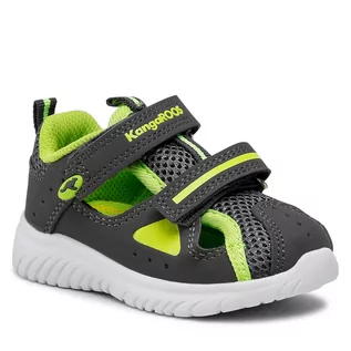 Buty dla chłopców - Sandały KangaRoos - Kl-Rock Lite V 02057 000 2014 Steel Grey/Lime - grafika 1