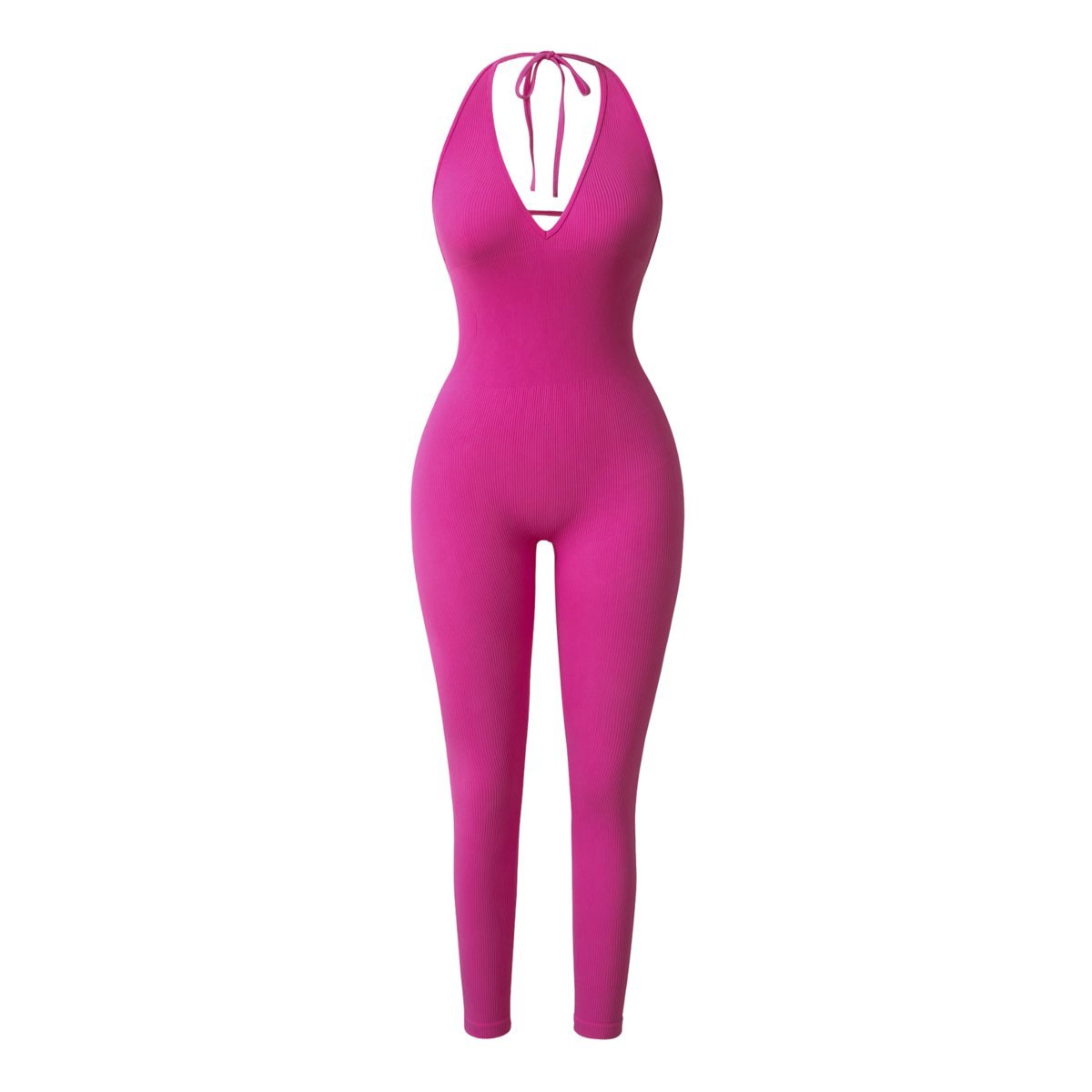 Damski Kombinezon Jednoczęściowy Body Bez Pleców Modelujący Różowy S