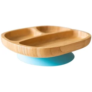 Ecorascals, Miseczka trójdzielna bambusowa z przyssawką, niebieska - Miseczki i talerzyki dla dzieci - miniaturka - grafika 1