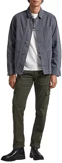Spodnie męskie - Pepe Jeans Spodnie męskie Sean, Zielony (oliwkowy), 32W / 32L - grafika 1