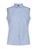 Bluzki damskie - CMP Bluzka funkcyjna w kolorze błękitno-białym - miniaturka - grafika 1