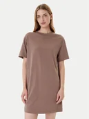 Sukienki - Nike Sukienka codzienna DV7882 Brązowy Relaxed Fit - miniaturka - grafika 1