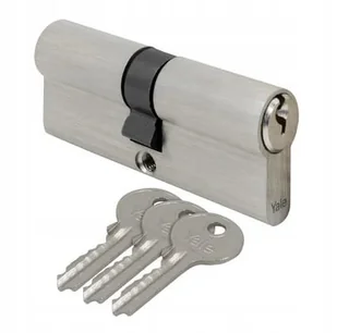 Wkładka do zamka 30/35 mm srebrna satynowa 3 klucze - Meble modułowe i akcesoria - miniaturka - grafika 1