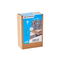 Wkręty - Standers Wkręt do drewna 4x30 mm stal nierdzewna A2 płaski łeb stożkowy Pozidriv 200 sztuk - miniaturka - grafika 1