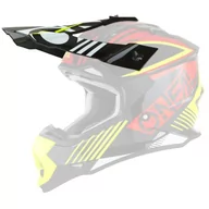 Kaski motocyklowe - O'NEAL | Osłona wymienna do kasku motocrossowego | Dzieci | Motocross MX | Osłona wymienna do 2SRS Rush V.22 | Osłona 2SRS Rush V.22 Młodzież | Czerwony Neon Żółty - miniaturka - grafika 1