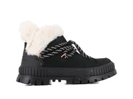 Botki damskie - Palladium Damskie Pallashock Lo Botki zimowe, czarny, 39.5 EU - miniaturka - grafika 1