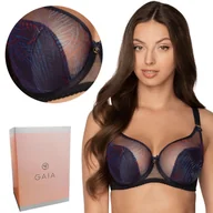 Biustonosze - Biustonosz GAIA Semi-Soft Daniela 1170 półusztywniany granatowy  65H - miniaturka - grafika 1