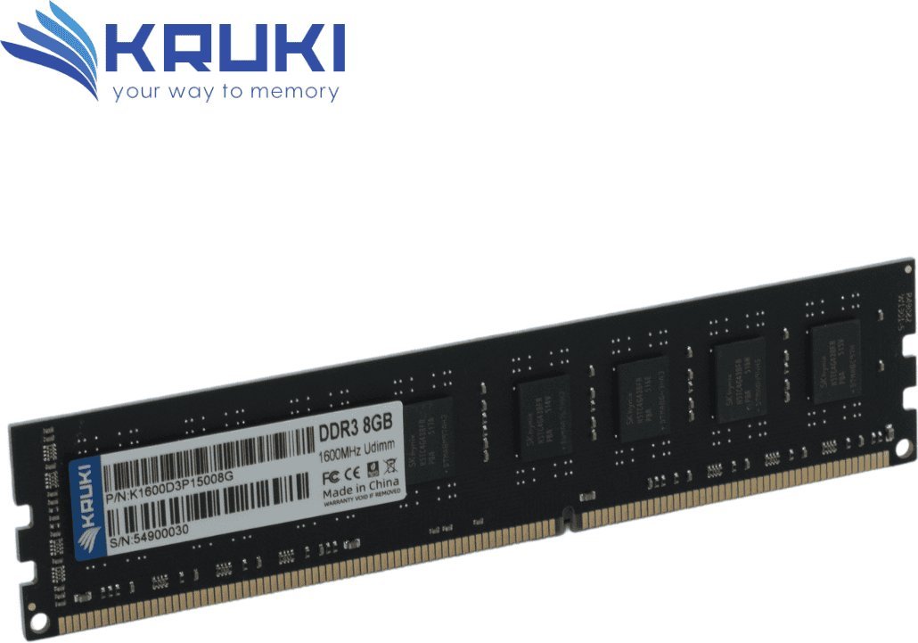 Pamięć Kruki Pamięć DDR3 8GB Udimm 1600MHz 1.5V