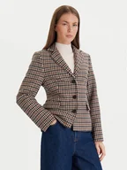 Marynarki i żakiety damskie - Tommy Hilfiger Marynarka Heritage WW0WW48266 Beżowy Regular Fit - miniaturka - grafika 1
