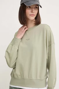 Pepe Jeans bluza EVELYN damska kolor zielony gładka PL581442 - Bluzy damskie - miniaturka - grafika 1