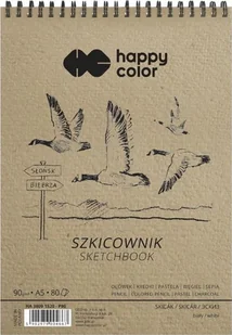 GDD Szkicownik na spirali A5/80K Ptaki HAPPY COLOR - GDD - Szkolne artykuły papiernicze - miniaturka - grafika 3