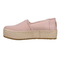 Moda i Uroda OUTLET - TOMS Damska platforma Valencia, Balet różowe płótno, 36.5 EU - miniaturka - grafika 1