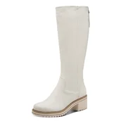 Kozaki damskie - Marco Tozzi Damskie 2-25604-45 modne kozaki, kość słoniowa, 40 EU, kość słoniowa, 40 EU - miniaturka - grafika 1