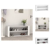 Szafki na buty - vidaXL Stojak na buty biały 100x35x45 cm materiał drewnopochodny - Stojaki i szafki na buty - miniaturka - grafika 1
