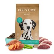 Sucha karma dla psów - DOG'S LOVE Ente - kaczka z batatami i jagodami (12 kg) - miniaturka - grafika 1