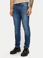 Spodnie męskie - United Colors Of Benetton Jeansy 4MCP57BC8 Granatowy Slim Fit - miniaturka - grafika 1