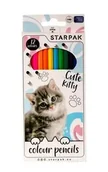 Szkolne artykuły papiernicze - Kredki ołówkowe Kitty 12 kolorów 12 sztuk - miniaturka - grafika 1