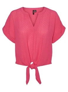Vero Moda Koszulka w kolorze różowym - Koszulki i topy damskie - miniaturka - grafika 1