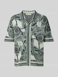 Koszula casualowa o kroju relaxed fit z kołnierzykiem typu resort model ‘DUKE’ - Koszule męskie - miniaturka - grafika 1