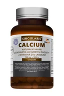 Witaminy i minerały - Singularis Calcium naturalny wapń ze skorupek jaj kurzych + witamina D3 z lanoliny, suplement diety, 120 kapsułek - miniaturka - grafika 1