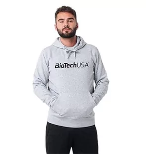 BioTechUSA Męska bluza z kapturem Arnold Grey 3XL, szara, XXXL, szary, 3XL - Bluzy męskie - miniaturka - grafika 1