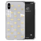 Etui i futerały do telefonów - Adidas Oryginalne etui z motywem koniczyny, złote do iPhone X/Xs 8718846065351 - miniaturka - grafika 1