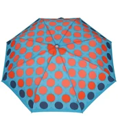 Parasole - Turkusowy parasol damski automatyczny od F.P. PARASOL Wiatroodporny - miniaturka - grafika 1