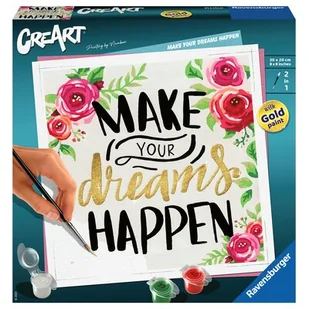 Ravensburger Malowanka CreArt Make Your Dreams Happen 29028 29028 - Zabawki kreatywne - miniaturka - grafika 1