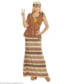 Stroje karnawałowe - Strój dla dorosłych, hippiska z opaską i naszyjnikiem, rozmiar XXL - miniaturka - grafika 1