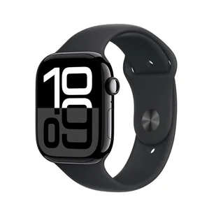 Apple Watch Series 10 GPS Koperta 46mm z Aluminium w kolorze Onyksu z Paskiem sportowym w kolorze Czarnym - M/L - Outlet - Elektronika OUTLET - miniaturka - grafika 1