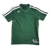 Koszulki męskie - Zielona koszulka Adidas Performance NBA S - miniaturka - grafika 1