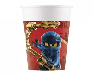 Procos Procos Kubeczki papierowe EKO "Lego Ninjago" 8szt/200 ml - Dekoracje i nakrycia stołu na imprezę - miniaturka - grafika 1