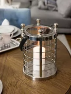 Lampy pozostałe - LAMPION szklany z metalową oprawą - miniaturka - grafika 1