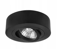 Lampy pozostałe - OPRAWA H29 PODTYNKOWA RUCHOMA HALOGENOWA TUBA NA GU10 CZARNA - miniaturka - grafika 1
