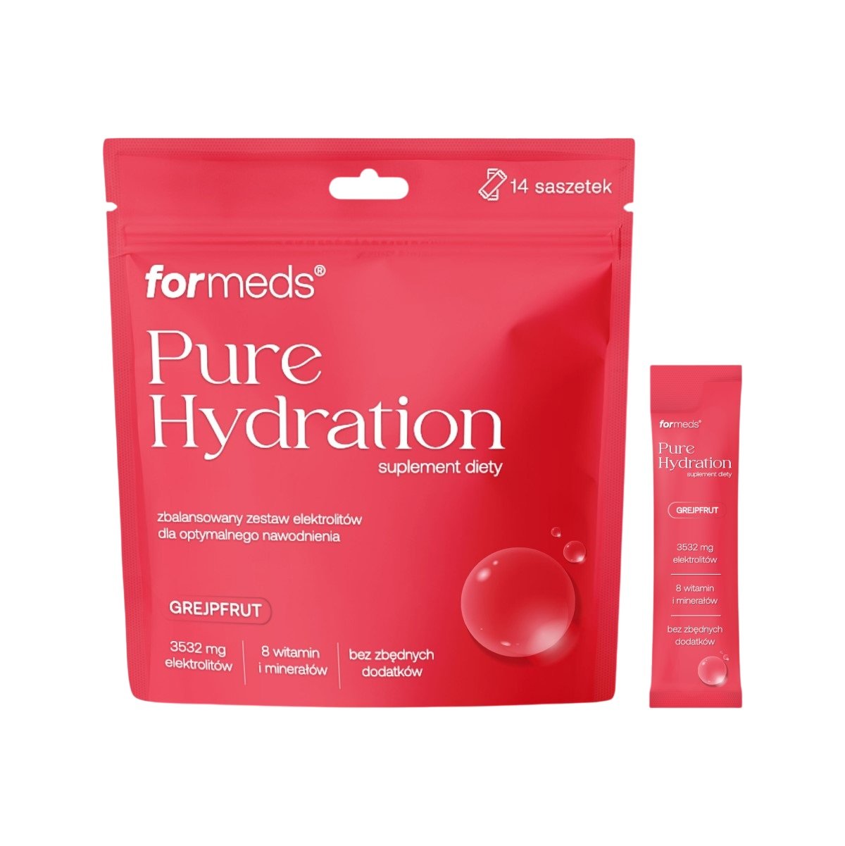 Formeds Pure Hydration Grejpfrut, proszek 14 szt.