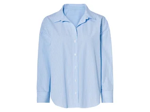 esmara® Koszula damska z bawełny (Paski/niebieski, 36) - Koszule damskie - miniaturka - grafika 1