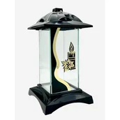 Świece - Znicz kapliczka świeczka glamour 30 x 16 cm czarno-złoty - miniaturka - grafika 1