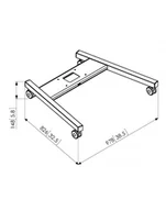 Akcesoria do monitorów - Vogels Trolley frame large, Black PFT8520 - miniaturka - grafika 1