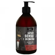 Żele pod prysznic dla mężczyzn - LaQ Żel pod prysznic 8w1 Doberman Czarny Błysk 500ml - miniaturka - grafika 1