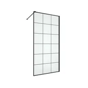 Kabiny prysznicowe - Kabina prysznicowa 100 x 200 cm Walk in Frame Wellneo - miniaturka - grafika 1