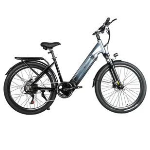 Rower elektryczny CMACEWHEEL L26, silnik 500W, bateria 48V 17Ah, opony CST 26*2,1 cali, maks. prędkość 45km/h - Szary - Rowery elektryczne - miniaturka - grafika 1