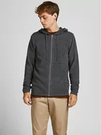 Swetry męskie - Jack&Jones Kardigan Ehill 12190154 Szary Regular Fit - miniaturka - grafika 1